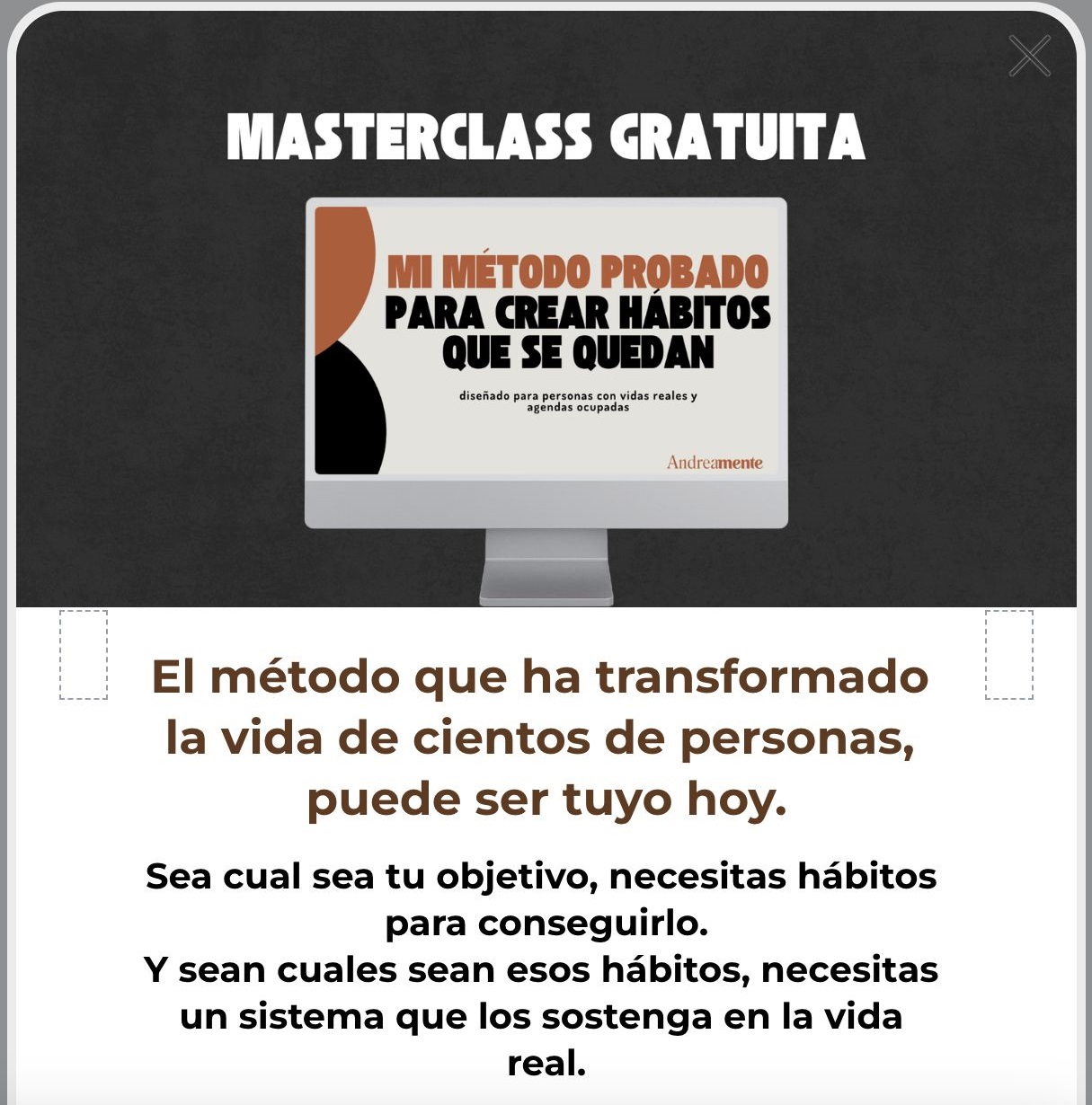Masterclass Hábitos que se quedan